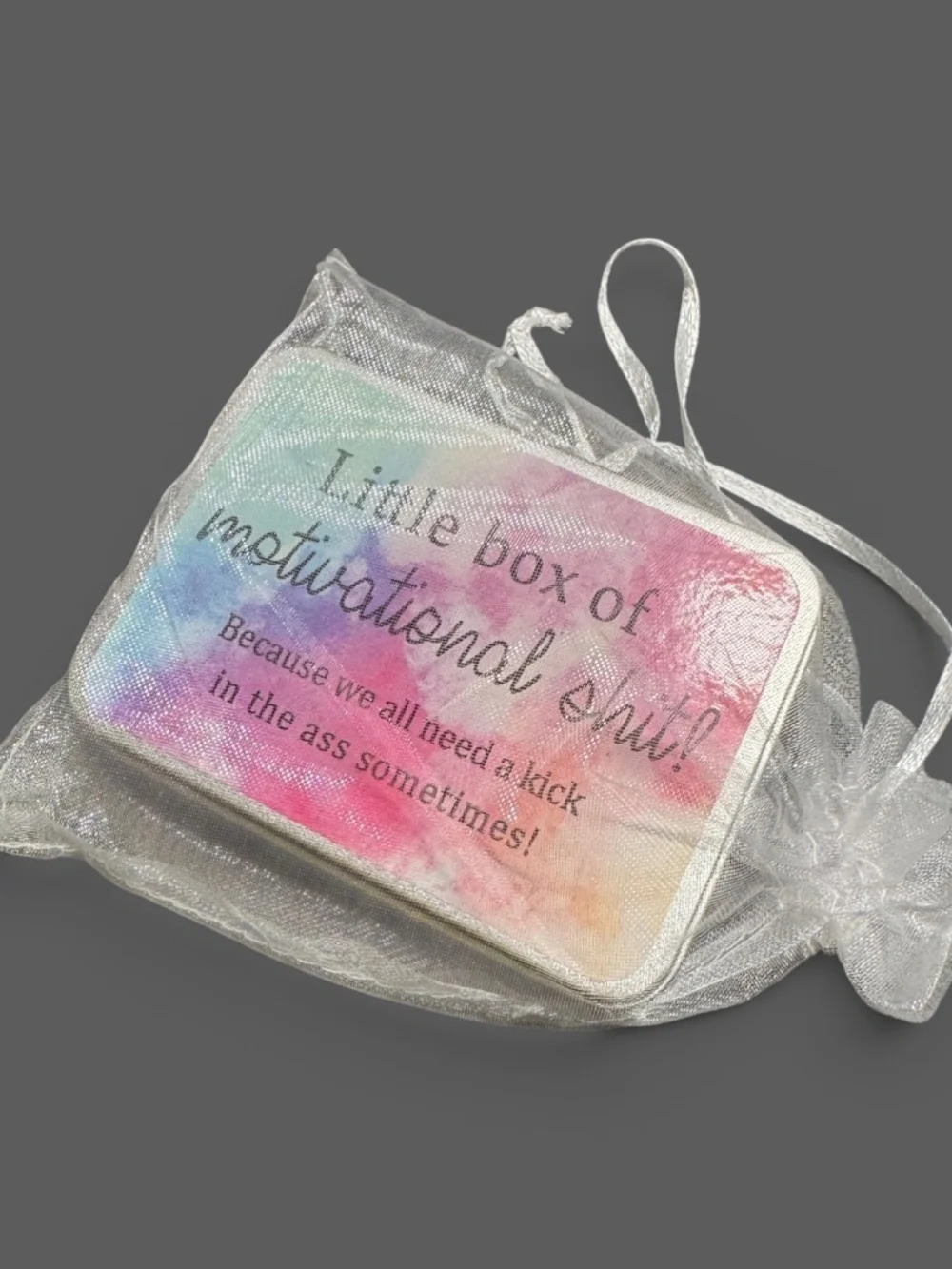 Little Box of Motivational Shit Funny Affirmation Cards Gift NIP